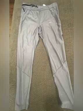 Nike Gray Dri-FIT Athletic Shorts with Branded Waistband